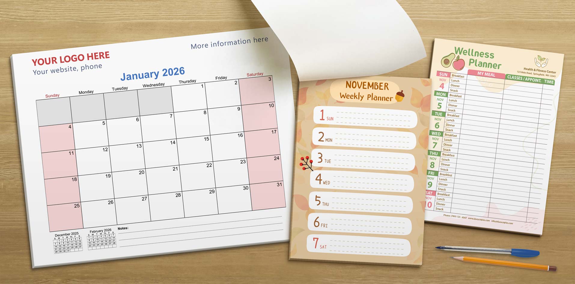Desk Pad Calendars & Planners