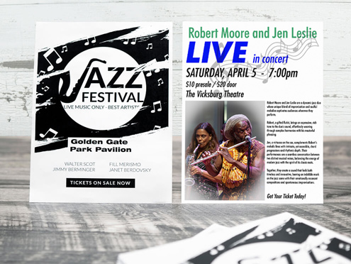 Event flyers