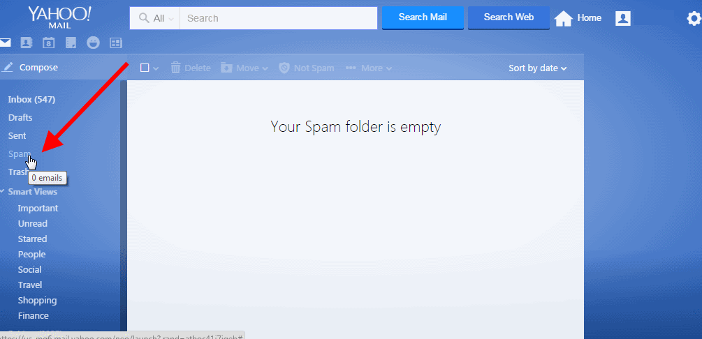 yahoo-spamfolder