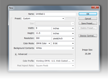 Change Page Size in Photoshop