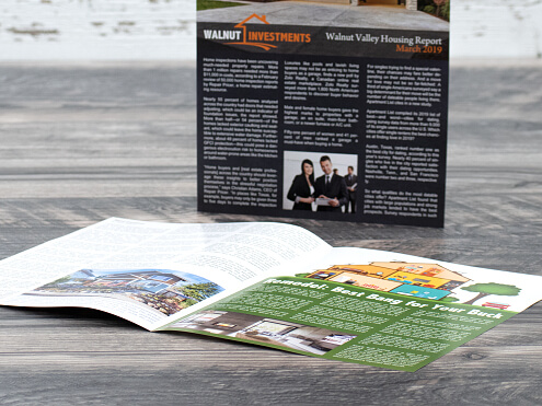 Half Fold Brochure - Close Up