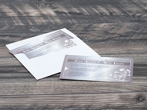 Wedding Invitation with Blank Envelope