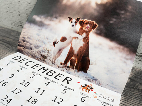 Custom calendar printing